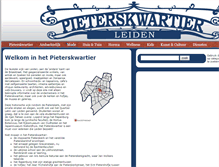 Tablet Screenshot of pieterskwartier.nl